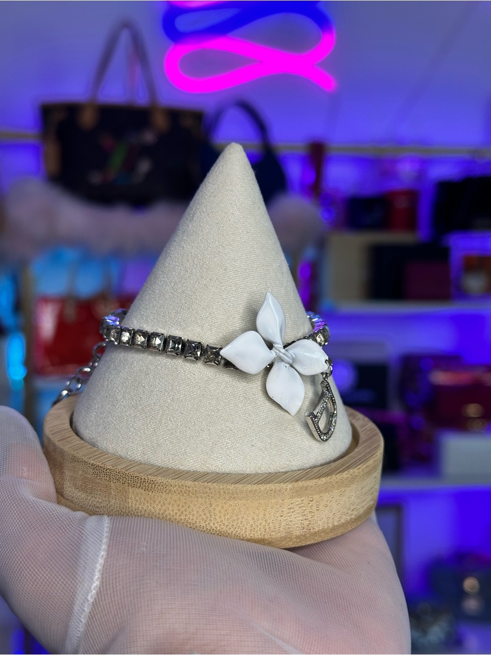 Rare vintage Dior Trotter Tennis Bracelet